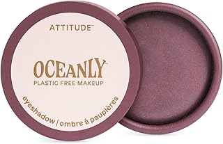 Oceanly Eyeshadow, EWG Verified, Single Shimmer Cream Eyeshadow, Plastic-Free, Vegan Beauty and Makeup, Berry Bliss, 0.16 Fl Oz