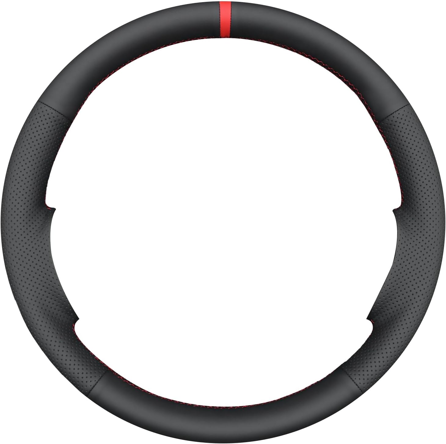 MEWANT Hand-Stitched Steering Wheel Cover for Dodge RAM 1500 2500 3500 Dakota 1994-1997, DIY Custom Fit Steering Wheel Wrap for Dodge RAM
