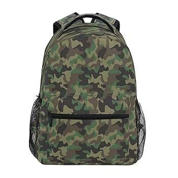 Animal Ladybugs Pattern Backpacks College School Bag, Camo