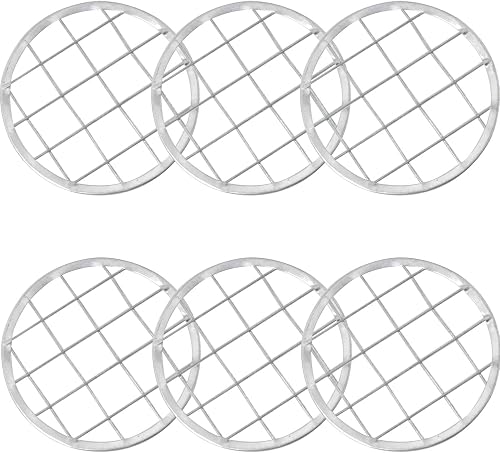 6pcs Jar Frog Lid Insert for fixing Flower Arrangement Plants Fixation Home Office Vase Decoration Accessories, Silver