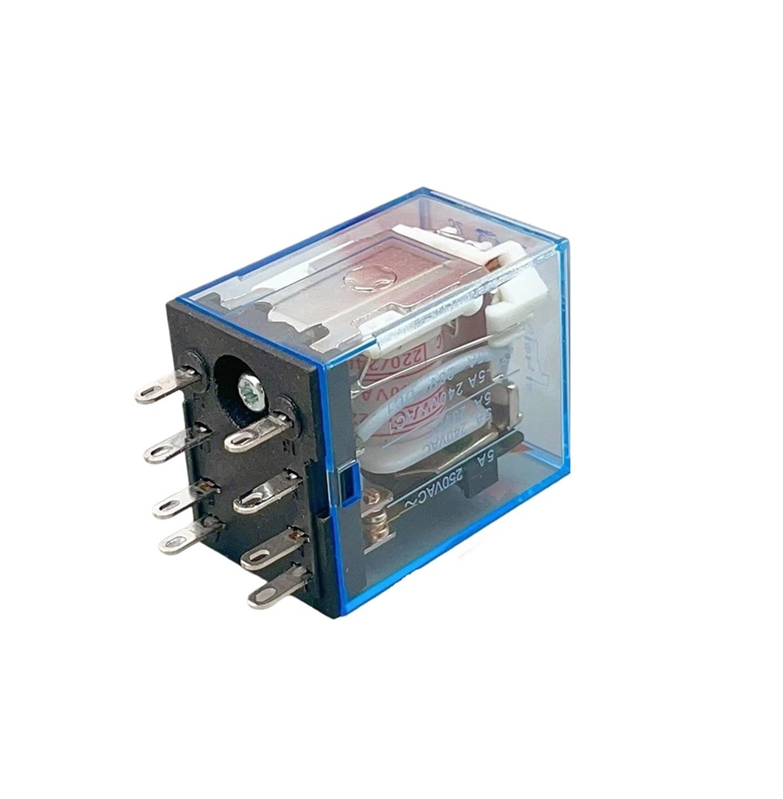 10 Uds MY2NJ bobina de relé General Micro Mini interruptor de relé electromagnético con Base de enchufe LED AC 110V 220V 12V MY2P HH52P(AC,12V)