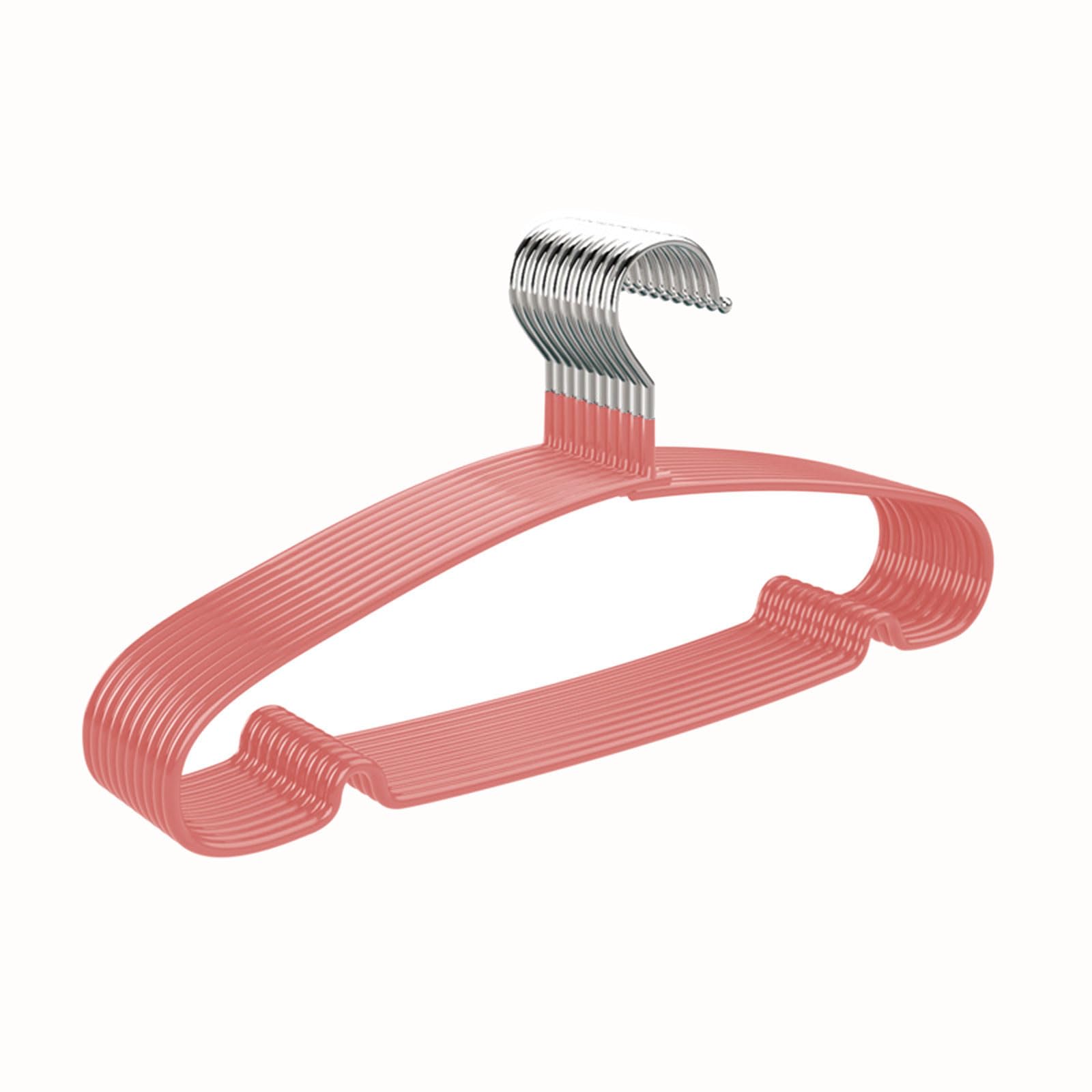 Xjdzineq 10PCS Nonslip Clothes Hangers Sturdy Garment for Delicate Fabrics Prevents Stretching and Deformation Adult Sized Clothes