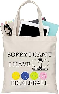 Pickleball Tote Bag Pickleball Lover Gift Pickleball Player Gift Sorry i Can't i Have Pickleball Bag