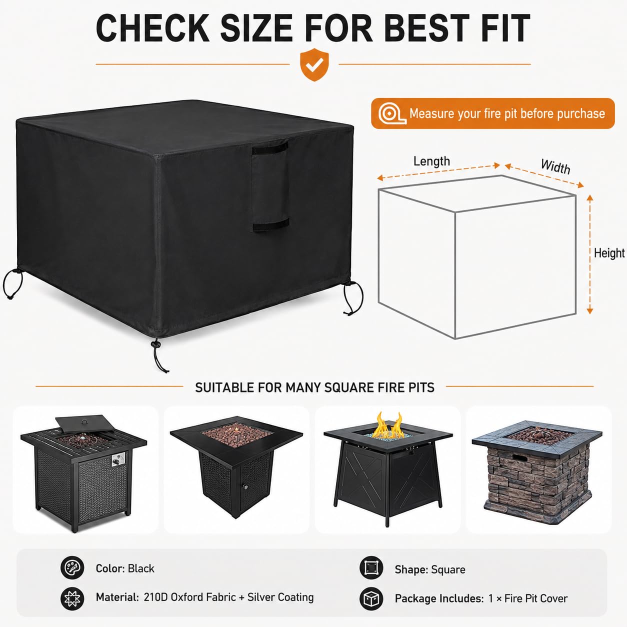 Cubiertas para Fogatas para East Oak Camber Fire Pit 2022-2026+