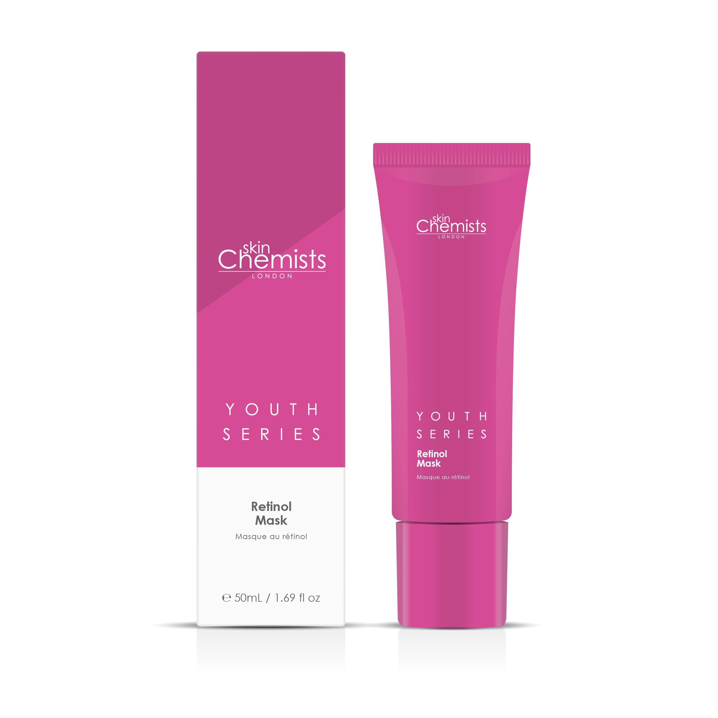 skinChemists Retinol & Bakuchiol Facial Mask 50ml, White, 50 ml (Pack of 1)