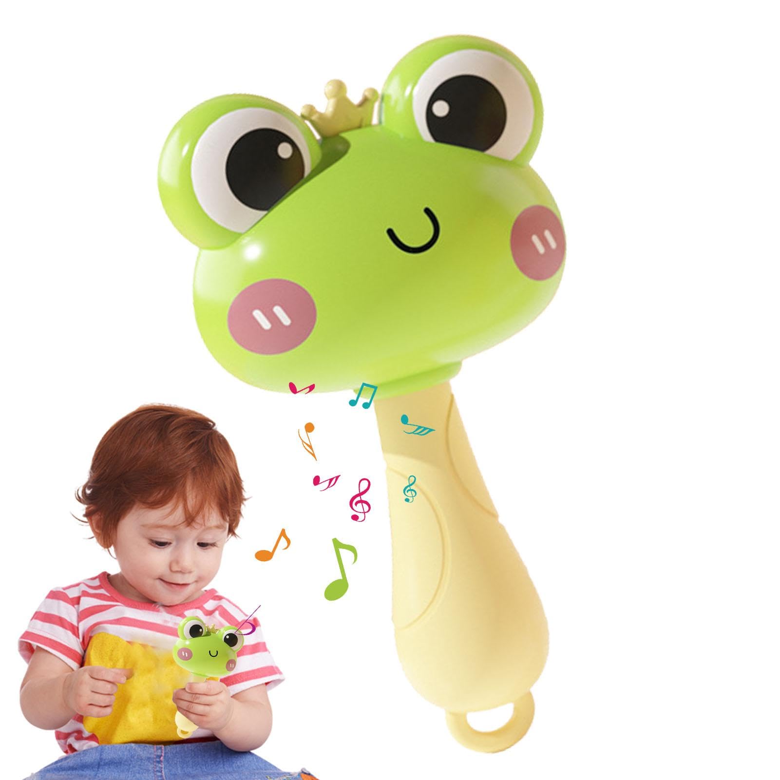 Maracas para niños,Maracas para niños,Juguete agitador de animales - Sonajero de maracas de rana de pato pequeño, juguetes de maracas para niños pequeños, agitadores de instrumentos musicales