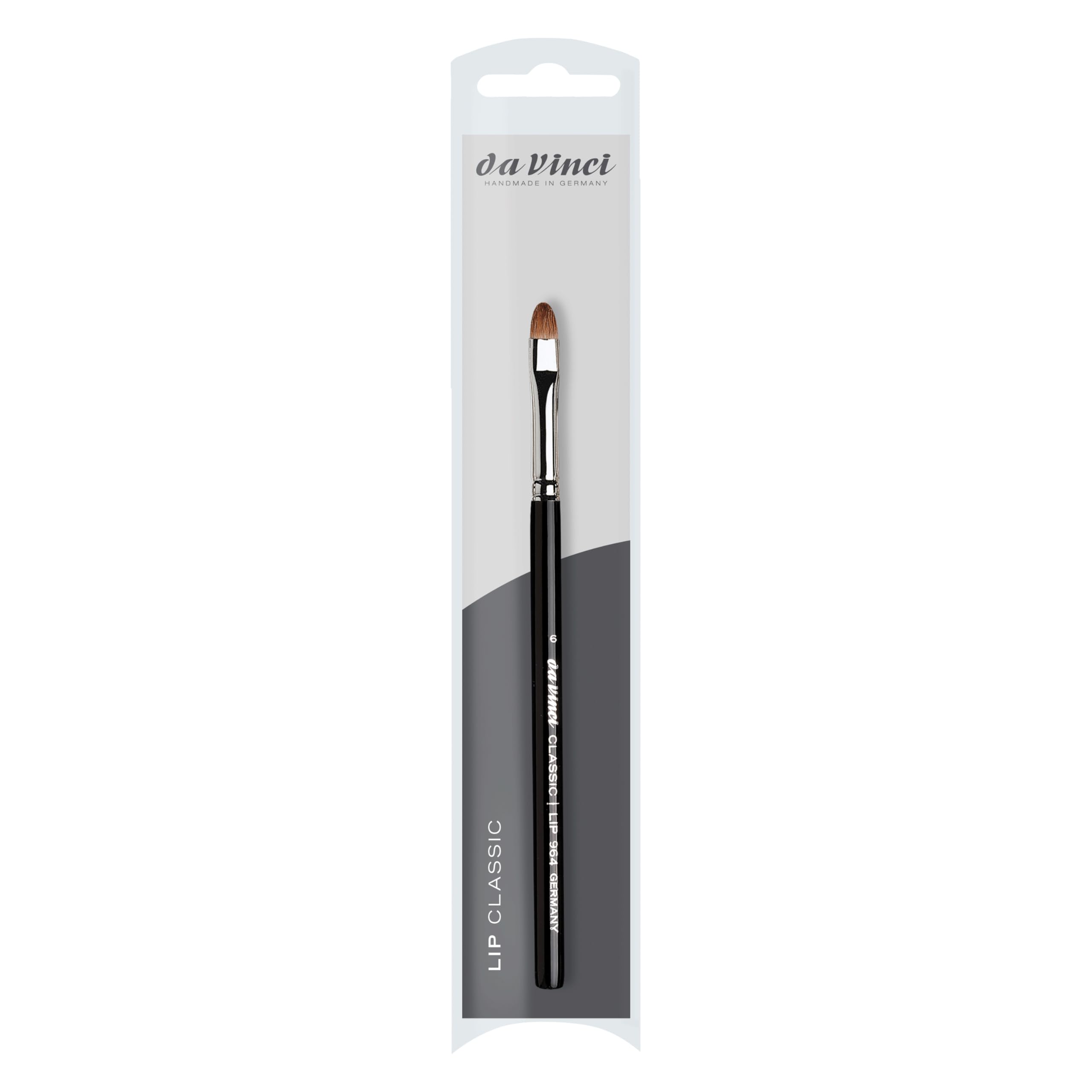da Vinci Cosmetics Serisi 964 Klasik Dudak Fırçası, Oval Rus Kırmızı Samur, Boyut 6, 11.6 Gram
