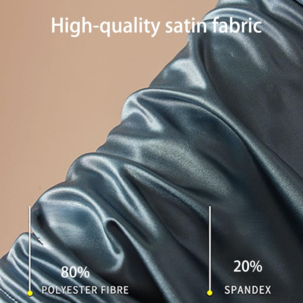 Breathable Underwear for Men with Satin & Mesh Panels - Cooling Silk-Like Boxer Briefs, 4-Pack - Image 6