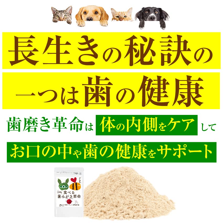 Amazon | 犬・猫用 デンタルケア サプリ(食べる 歯磨き 革命100g)無