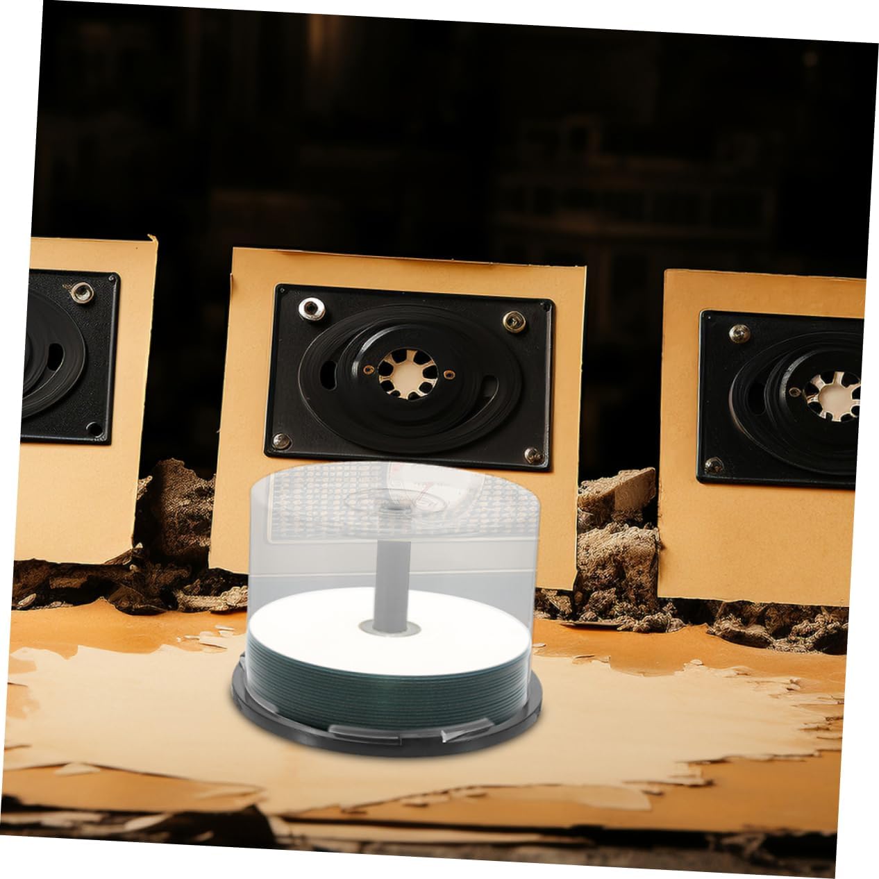 3pcs Box Plastic Cd Storage Container Empty Cd Storage Holder Lids for Home