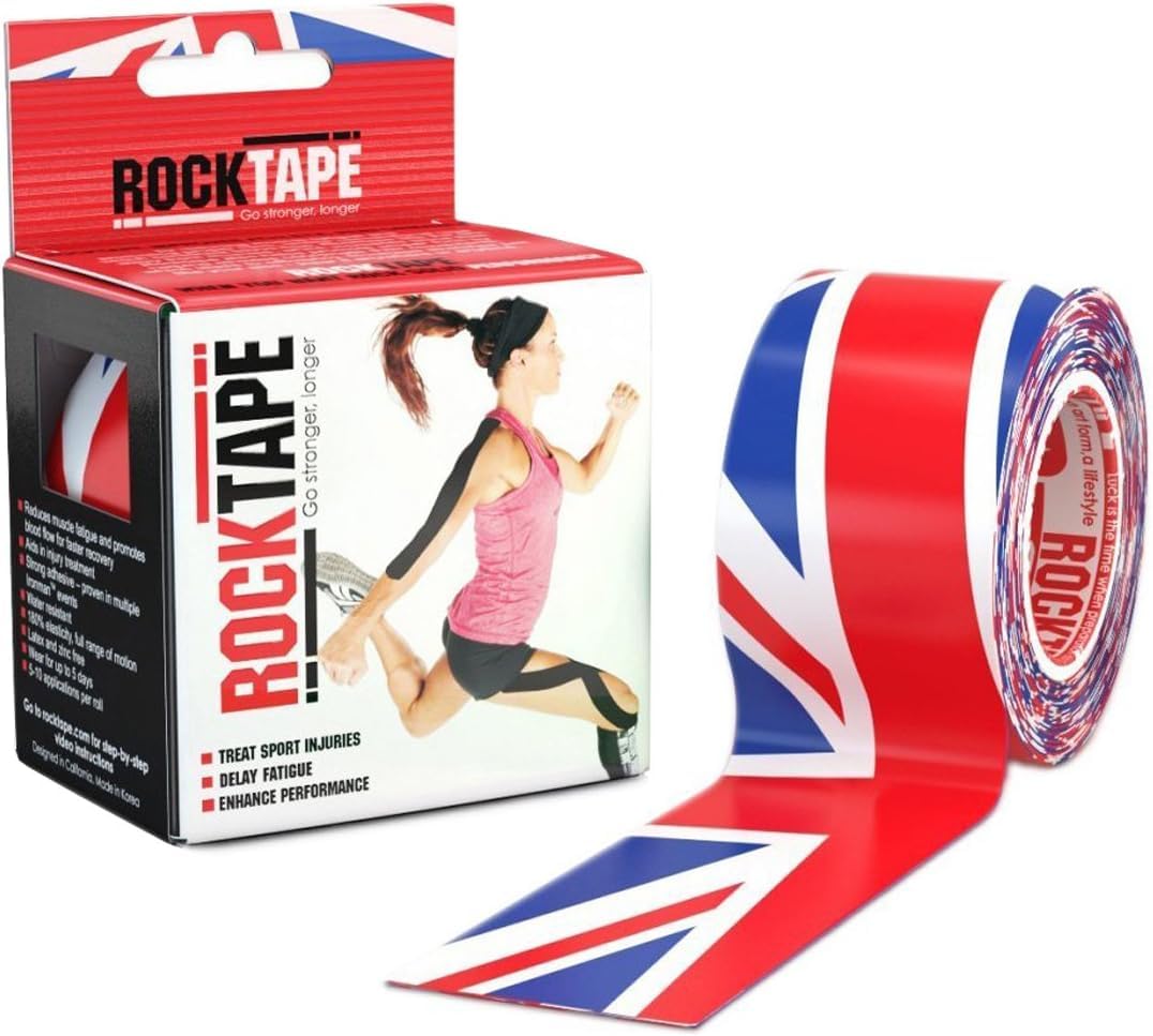 Rocktape Kinesiology Tape for Athletes, Water Resistant, Reduce Pain and Injury Recovery, 180% Elastic Stretch — view 7