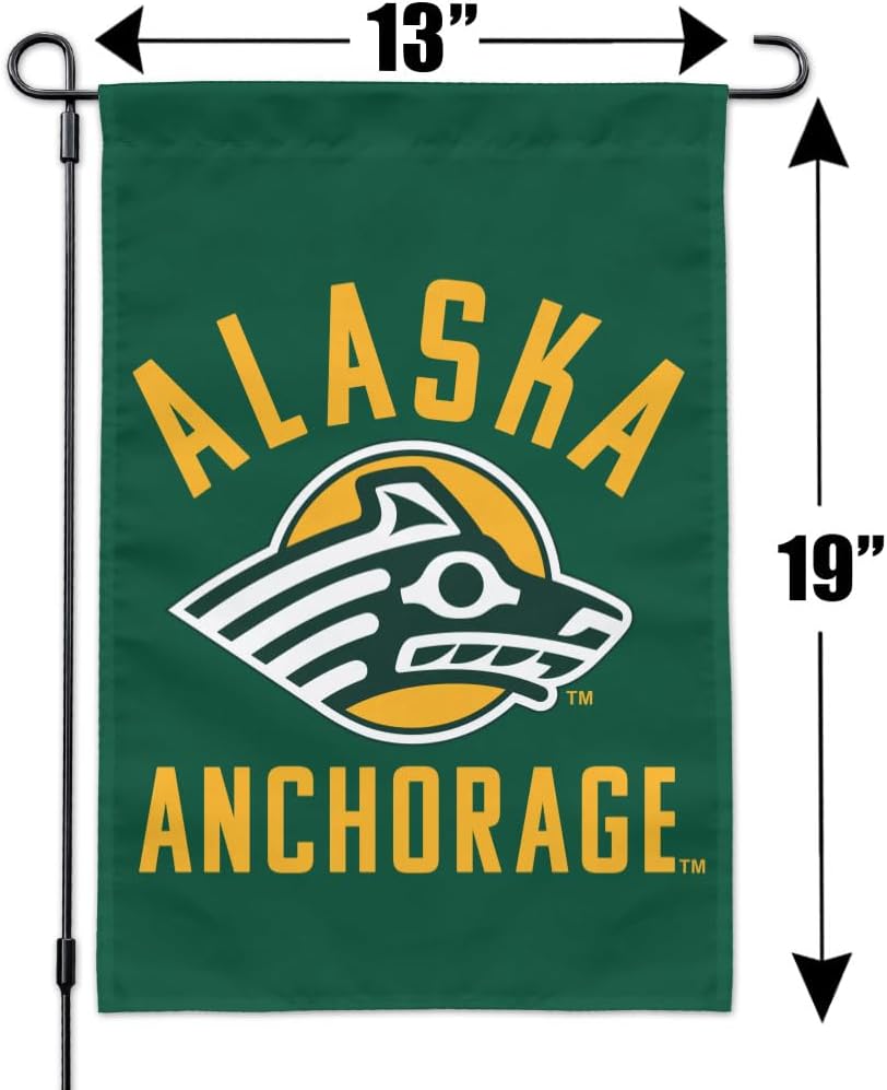 University of Alaska Anchorage Seawolves Logo Garden Yard Flag