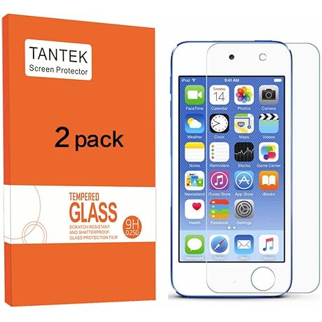 [2-Pack]iPod touch Screen Protector, TANTEK Tempered Glass Film for Apple iPod Touch...