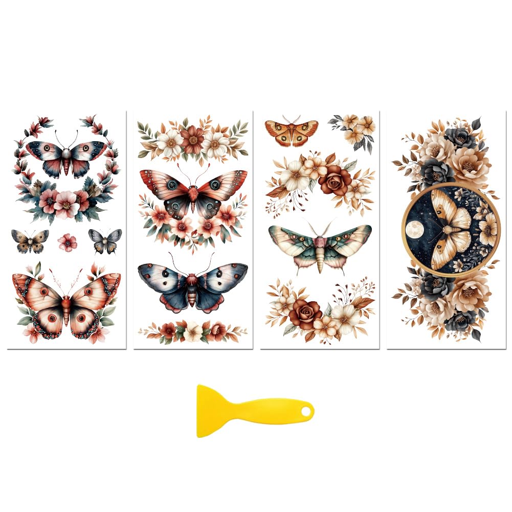 Transfert pour meubles floral Peacoblue : décorez facilement vos tiroirs et commodes en verre