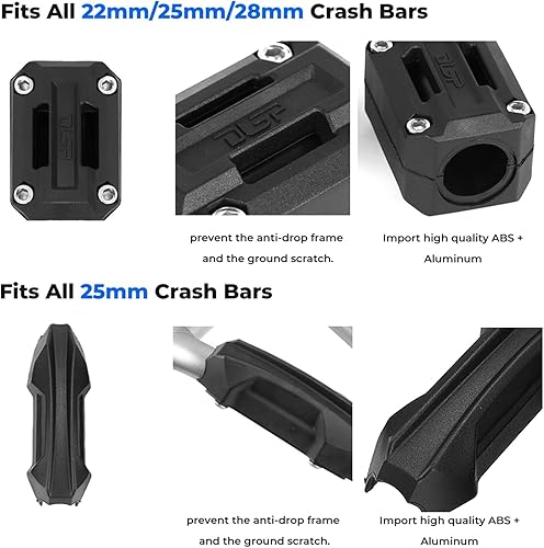 Miniatura 4 de Protector de motor de motocicleta, protector de parachoques de motor, bloque decorativo de 0.98 pulgadas, barra de choque para Suzuki V-Strom 1000