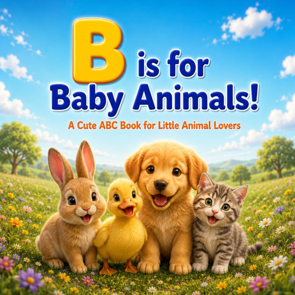 B is for Baby Animals!: A Cute ABC Book for Little Animal Lovers (Fun First ABC Books)