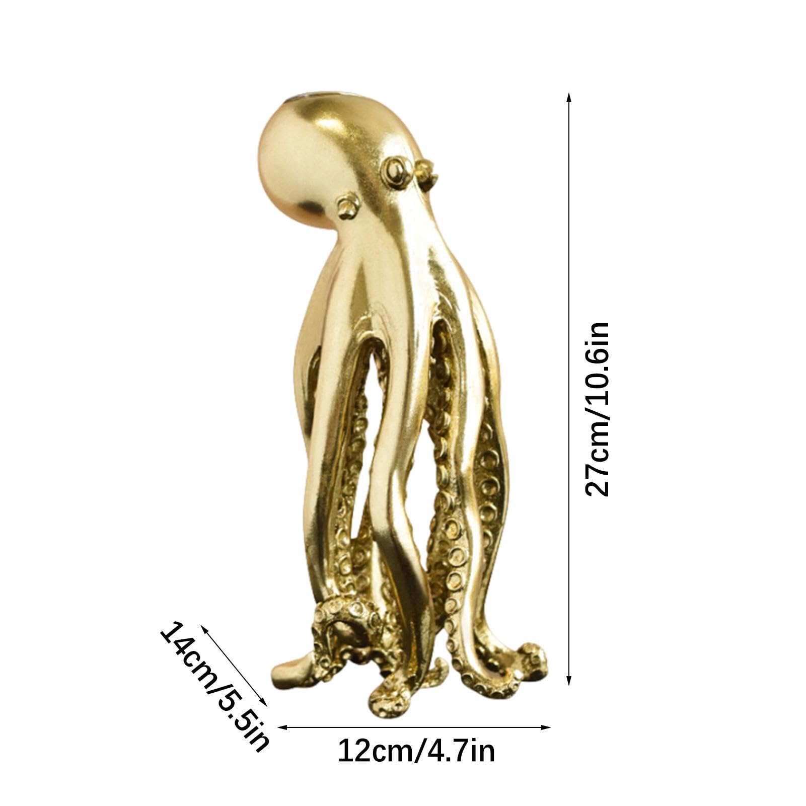 Bougeoir Poulpe,Bougeoir Poulpe | Porte-Bougie à thé Octopus en résine,Bougeoir, décoration de Centre de Table, Sculpture décorative pour la Cuisine de la Maison, cheminée