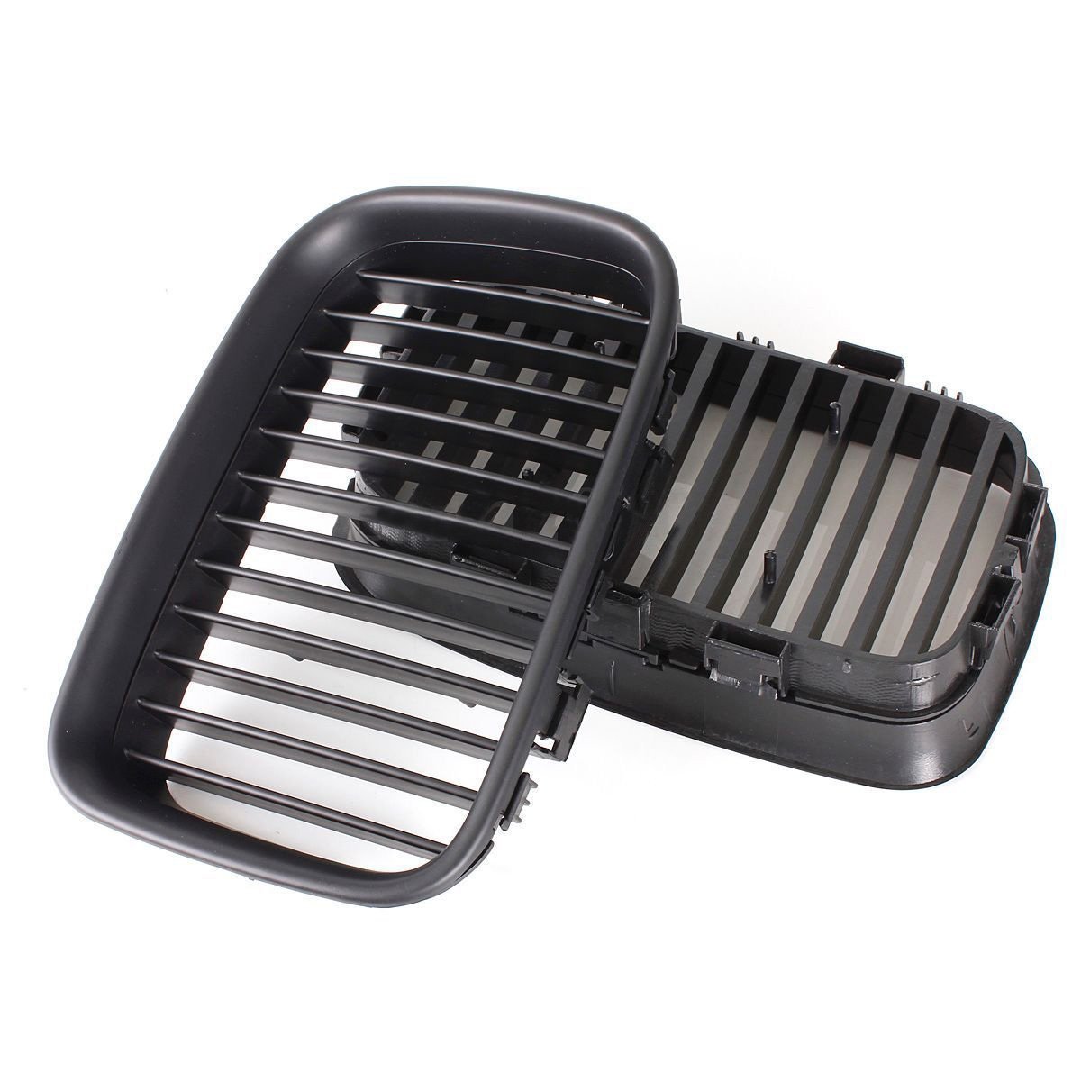 Lot de 2 calandres de pare-chocs avant E36 92-96 Noir mat