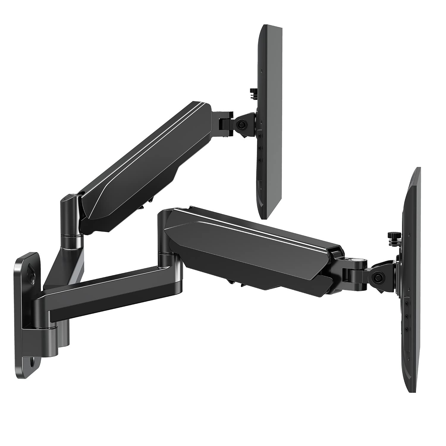 Buy Emounter Dual Monitor Wall Mount for 1332” Computer Screens, Fully Adjustable Gas Spring