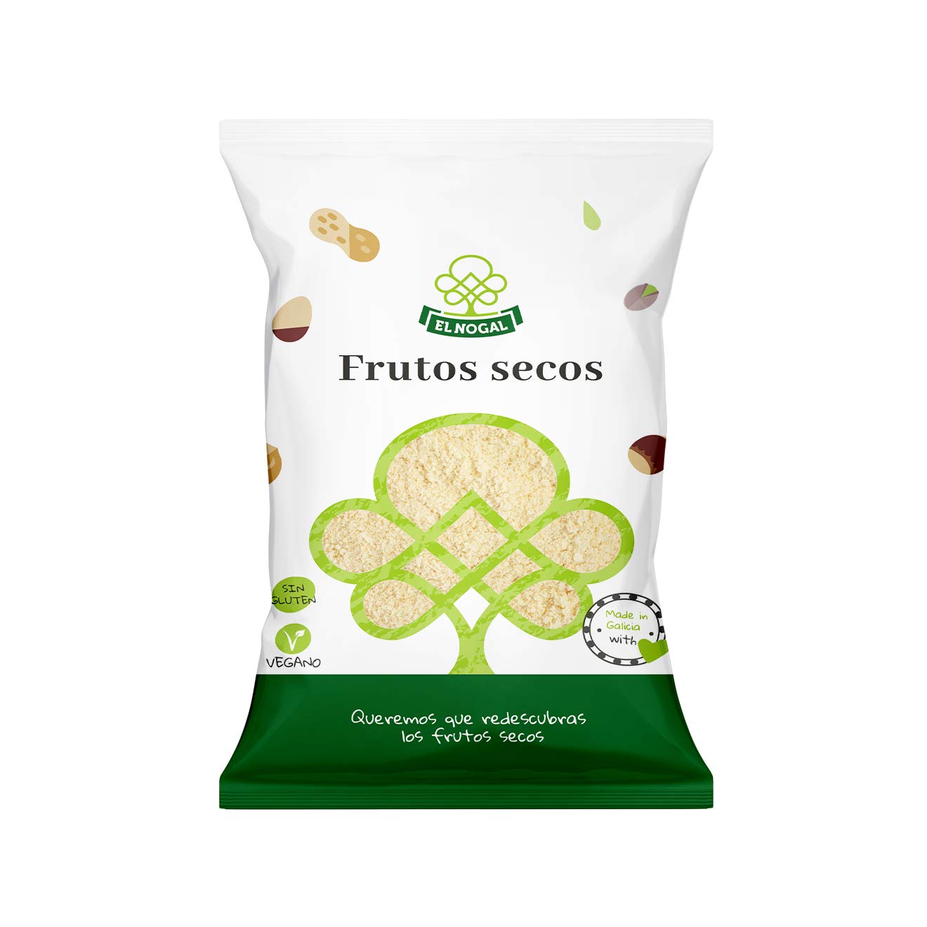 El Nogal Frutos Secos Harina de Almendra Bolsa, 1000 G