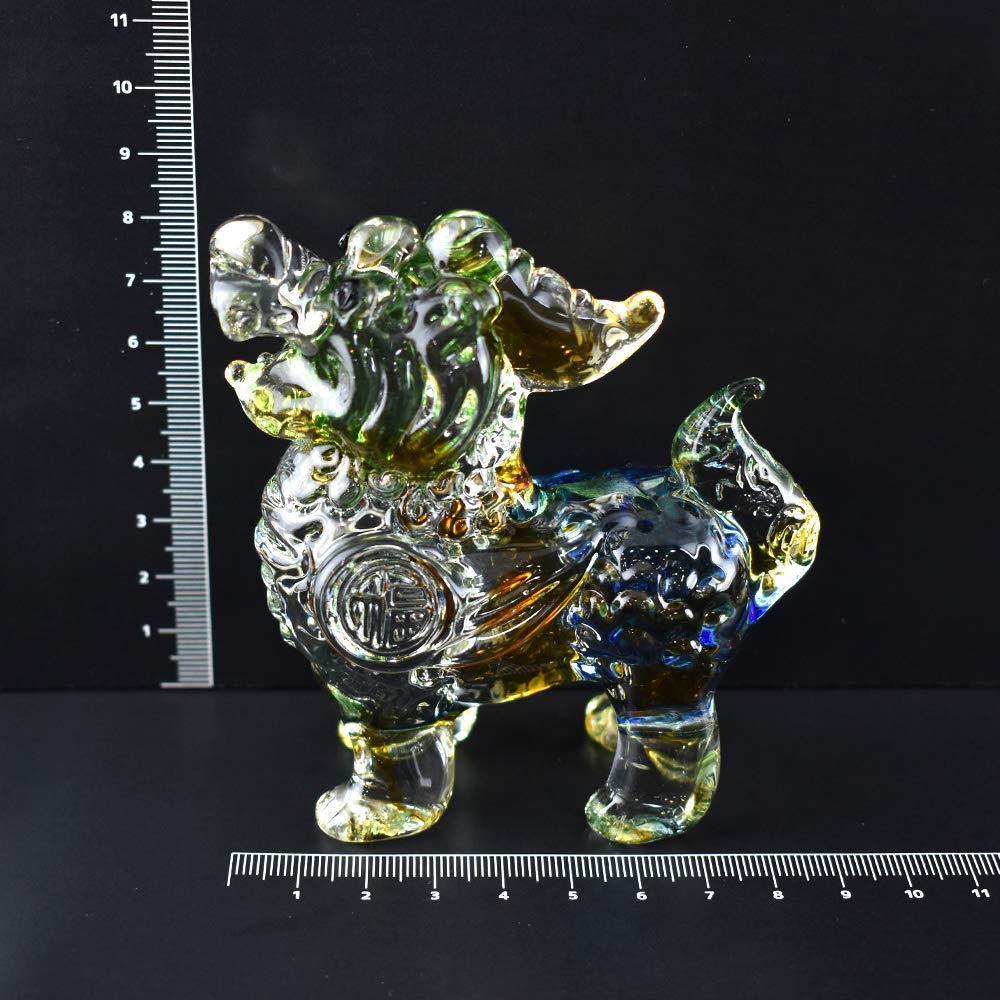 Amazon.co.jp: 手作りガラス細工 風水 開運 縁起 縁起 貔貅(ひきゅう