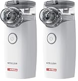 Gima Aerosol Silenzioso Macchina Aerosol Portatile Con Nebulizzatore Compatto Maneggevole E Leggero Per Il Trattamento Di Disturbi Respiratori In Adulti E Bambini Con Batterie E Cavo Usb