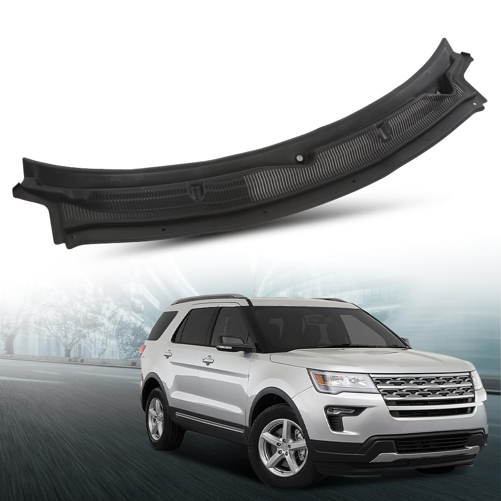 GRAND ORANGE Windshield Wiper Cowl Grille Top Compatible with Ford Explorer 2011-2019 BB5Z78022A68A, BB5Z-78022A68-AA Black Wiper Cowl Panel