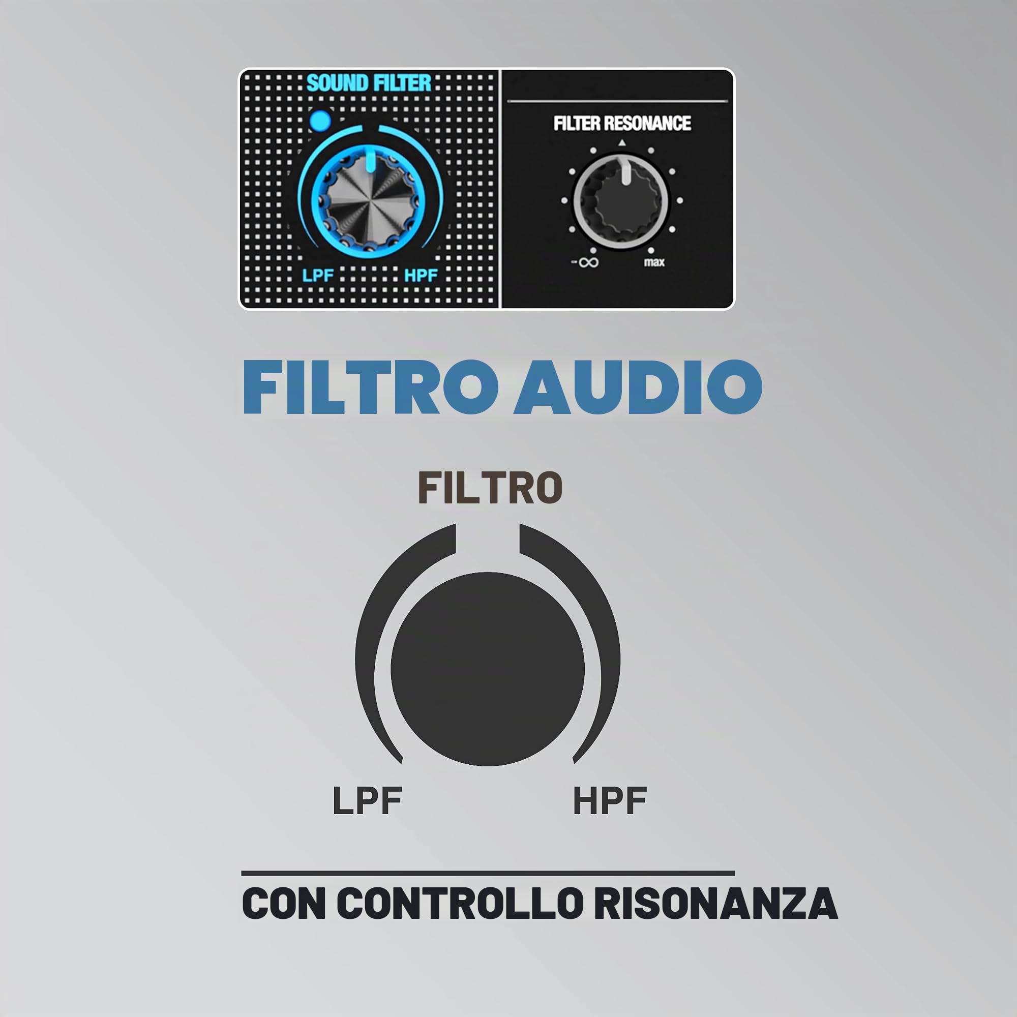 Reloop RMX-95 | Clubmixer a 4+1 canali per DJ con interfaccia a 24 bit di alta qualità, unità FX, filtri audio, modalità Neural Mix™ EQ e hub USB attivo