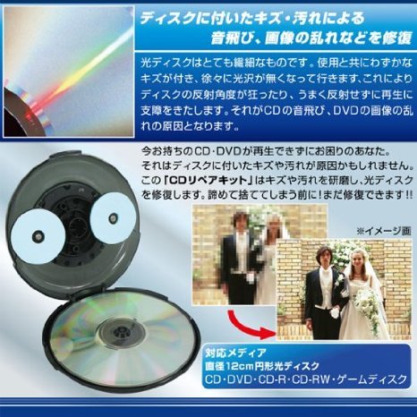 Amazon.co.jp: マクロス CDリペアキット【手動式】(MCZ-5204)ディスク