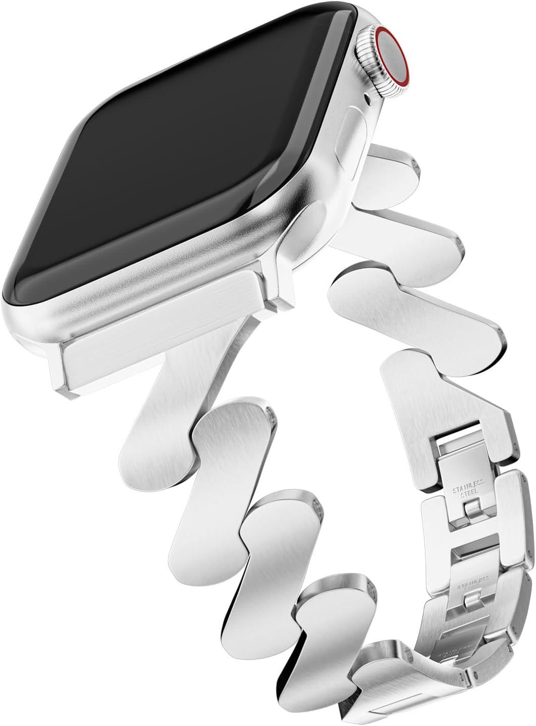 Starlight Quicksand Metal Apple Watch Band for Women, Dressy, Adjustable, Fits Most Wrists
