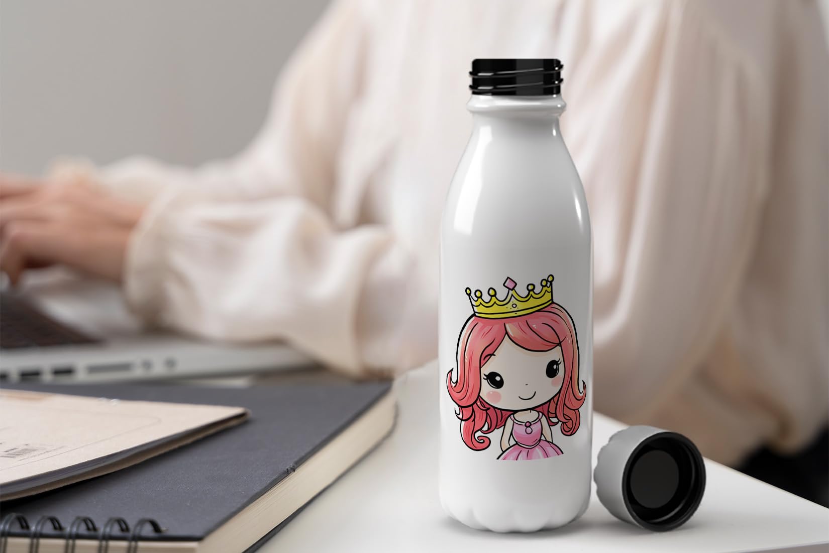 MAXIKIWI, Single Wall Water Drinking Bottle with Screw Cap, Non Insulated Lightweight Aluminium, BPA Free, Leak-Proof - Image 2