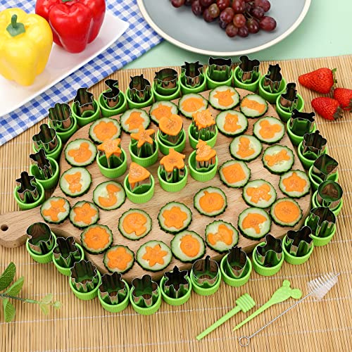 New Live 35 Pack Cookie Cutters Vegetable Fruit Cutter Shapes Stamps Mold Mini Cookie Cutters thumb #5