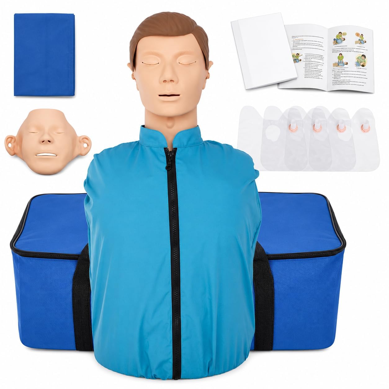 CPR-Trainingspuppe für Erwachsene, Halbkörper-Reanimation, Übungsmodell