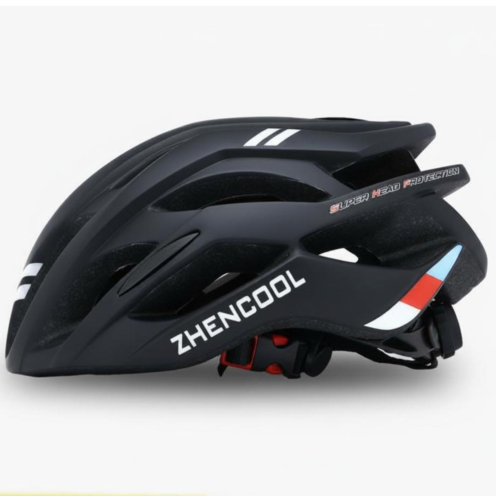 Aerodynamic Design Road Bike Helmet Breathable Mountain Bike Helmet Lightweight Safety Gear Shock Absorbing for Cyclists, Men, Women, Black, L-image-37