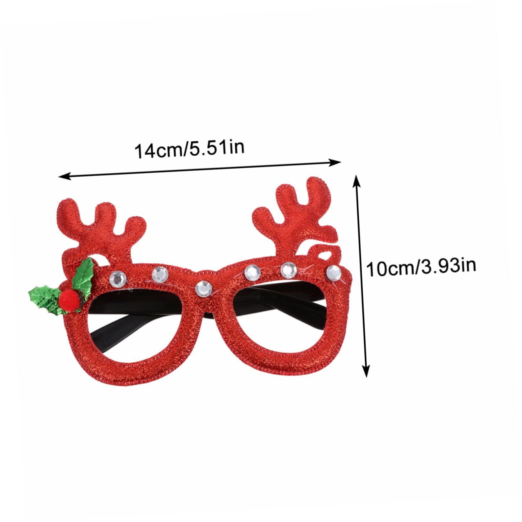 FOYTOKI 6Pcs Christmas Themed Eyeglasses for Adults and Random Style Party Glasses Fun Holiday Decorations Lightweight and Reusable for Festive Celebrations