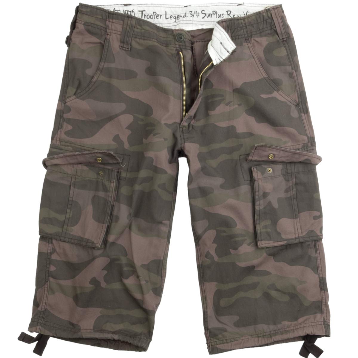 Pantaloncini Cargo Da Uomo Camo Relaxed Fit Casual Outdoor - Foto 4