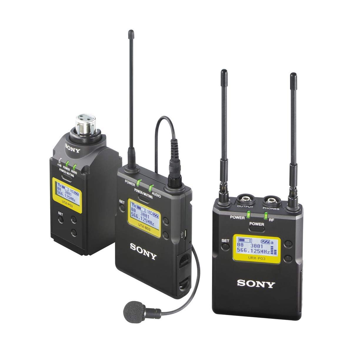 Sony Pacote de microfone Lavalier digital integrado UWP-D16
