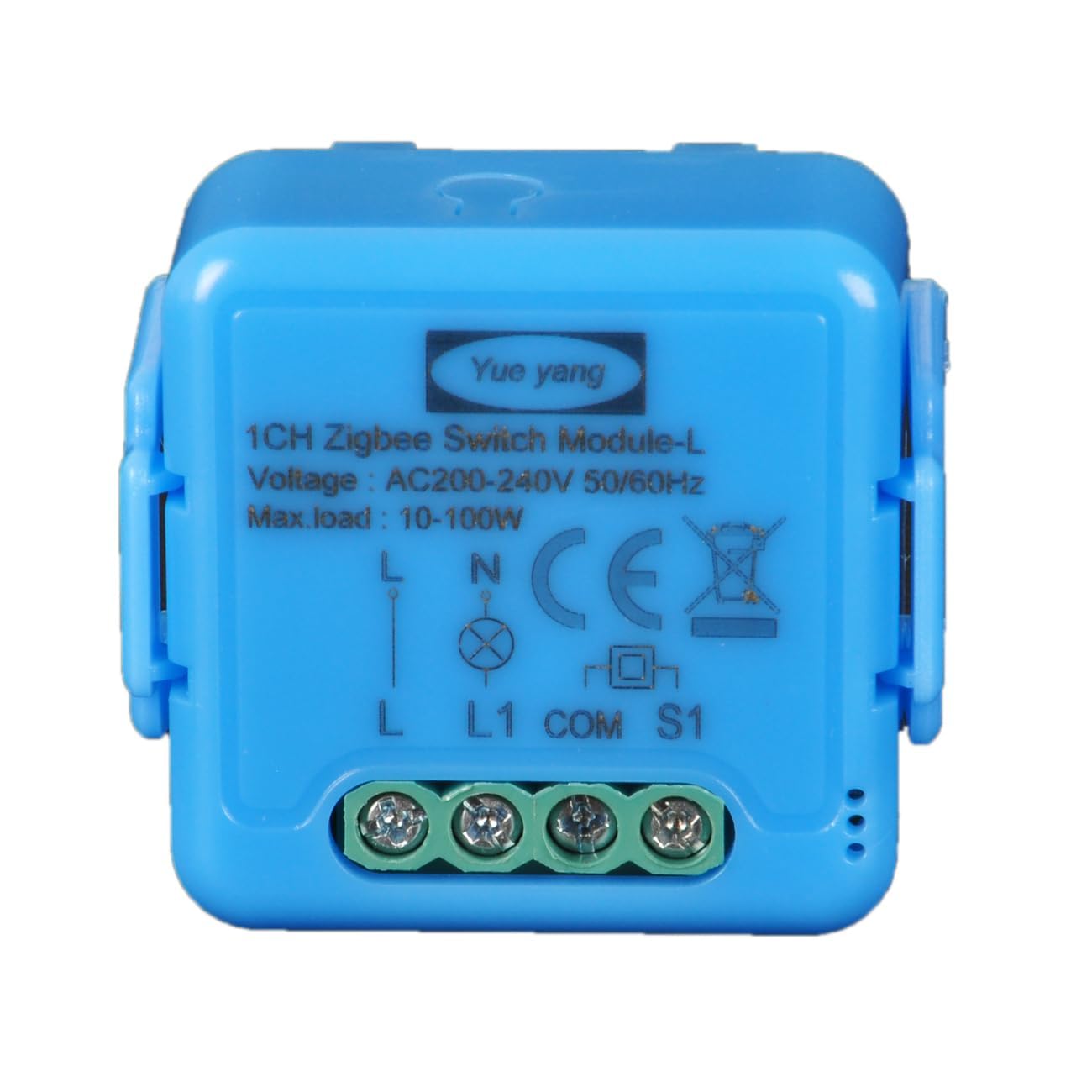 Interruptor inalámbrico Yueyang ZigBee (no requiere cable neutro), interruptor inteligente ZigBee de 1 vía, compatible con Alexa, Google Home, Home Assistant, ZigBee 3.0 Gateway Hub requerido (1)