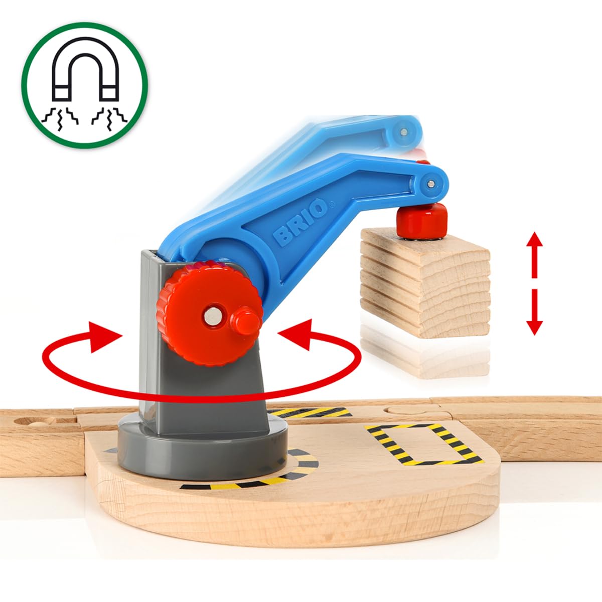 BRIO - Set de Inicio Construccion Levanta y Carga, Circuito Tren, para Niños de 3 Años o más,
