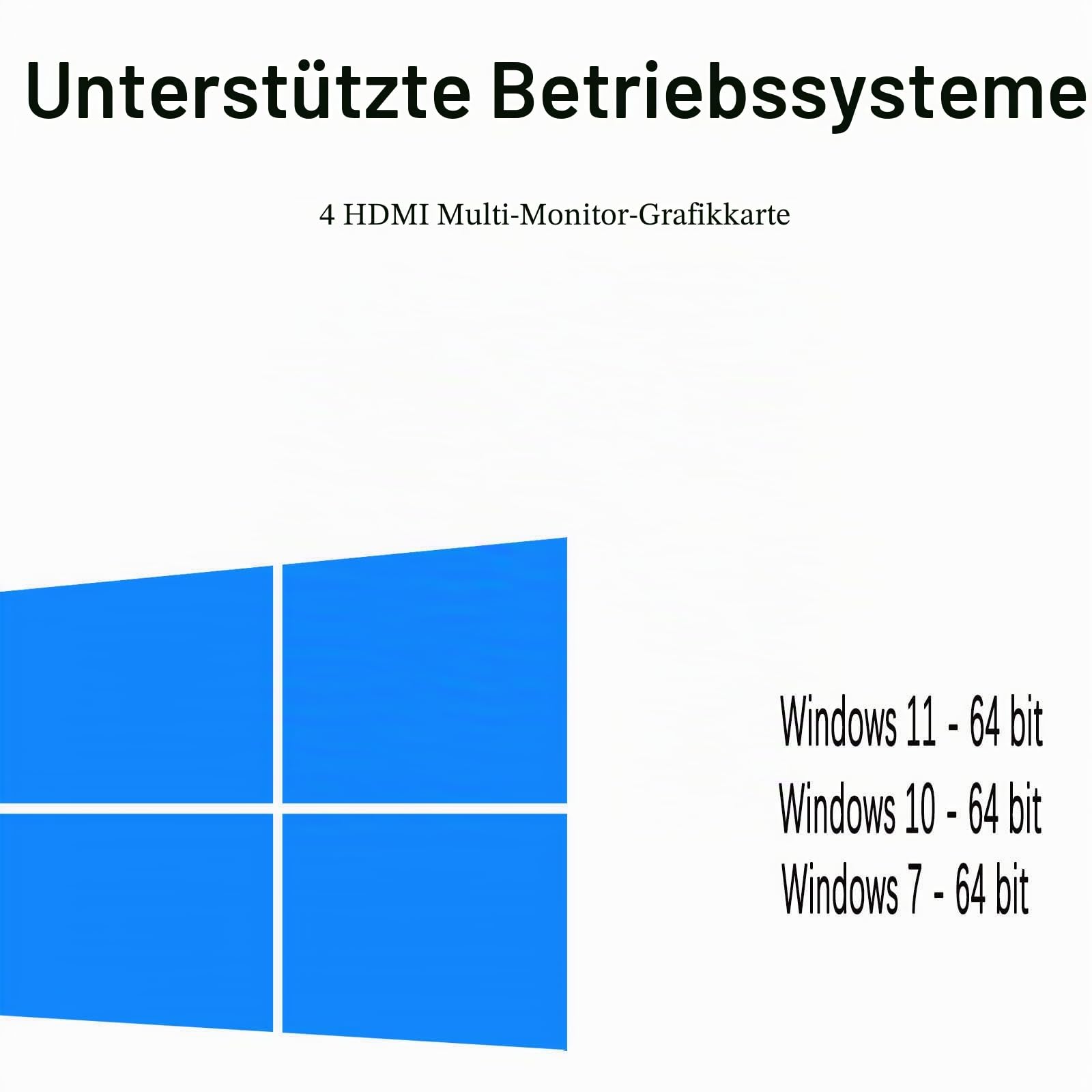 GeForce GTX 750 Grafikkarte Low Profile 4GB GPU PC 4 Monitor HDMI Port GDDR5 128 Bit DirectX 12 PCI Express X16 3.0 Mehr Monitor Unterstützung Grafikkarte (GTX750 4G 4HDMI)