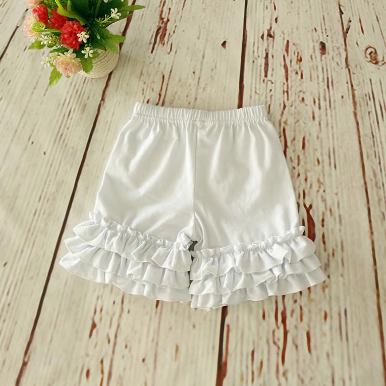 Baby Toddler Girls Ruffles Shorts Little Girls Bottoms Cotton Pants 3 Months-6T3