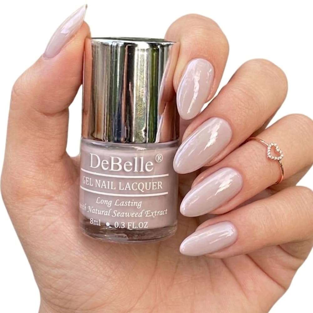 DeBelle Gel Nail Lacquer Porcelain Isabela(Beige Nail Polish), Long Lasting, Chip Resistant, Seaweed Enriched, 8ml-image-19