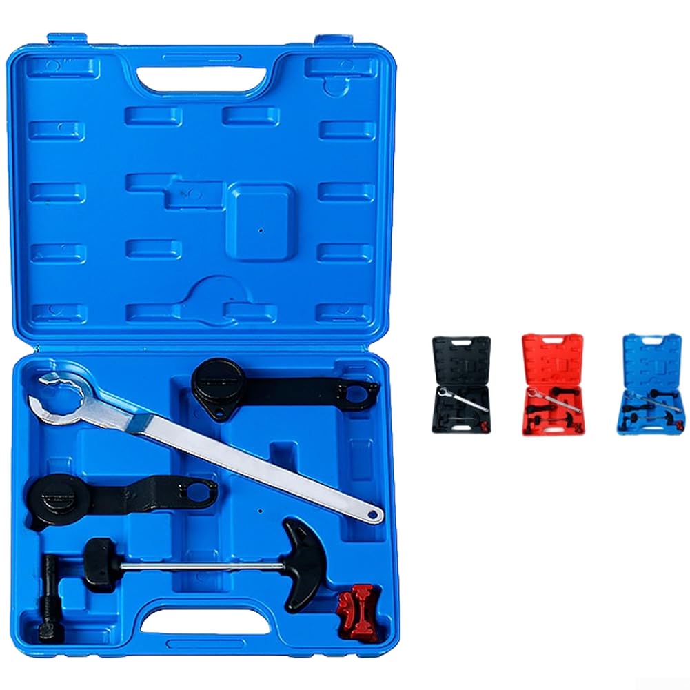 Set Utensili Distribuzione EA211 per robusto in Lega - Kit Completo per Sostituzione Cinghia e Pompa Acqua - Attrezzi Professionali per Meccanici Auto(Blue)