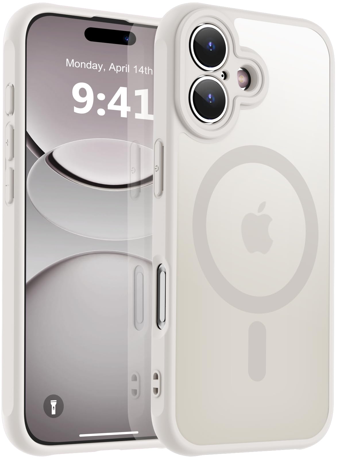 MOCCA Magnetic Shockproof for iPhone 17 Case,Stone