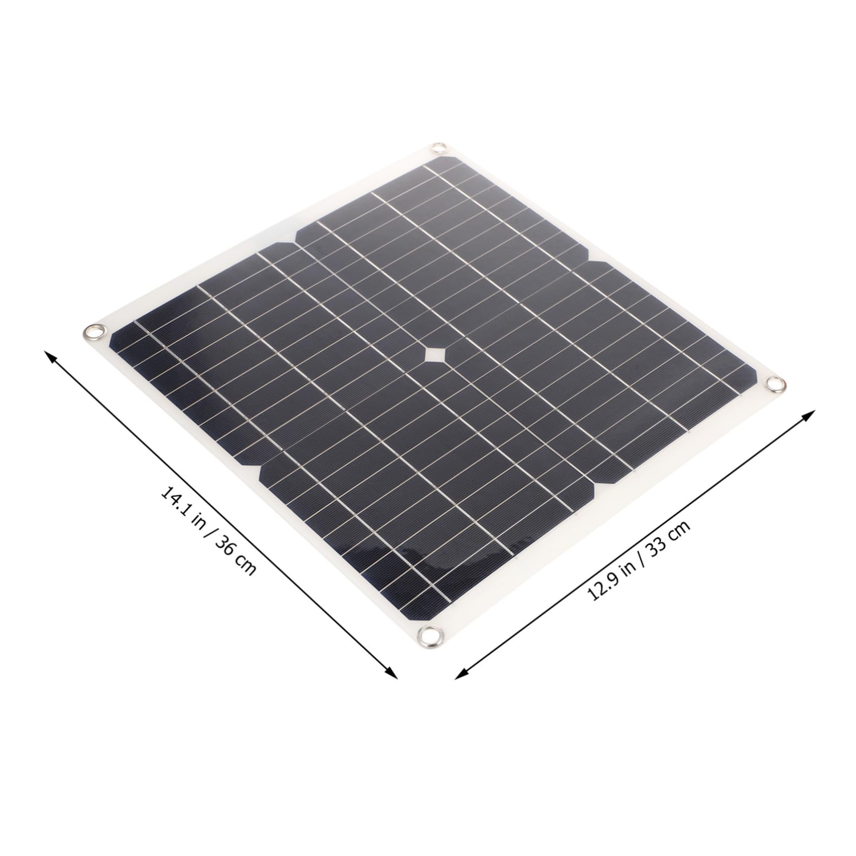 Pannello Solare Portatile 25w Monocristallino 20v 1.5a per Ricarica Esterna Attività Outdoor