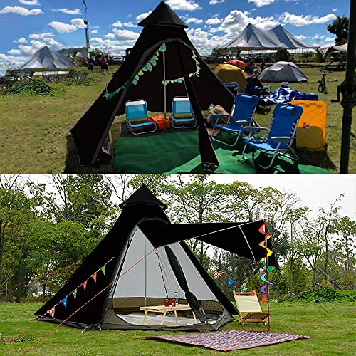 Image of 12'x10'x8'Dome Camping Tent 5-6 Person 4 Season Double Layers Waterproof Anti-UV Windproof Tents Family Outdoor Camping Tent