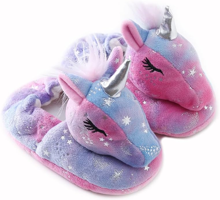 Baby Girls' Cartoon Indoor Anti Slip House Slippers