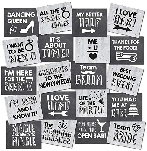 UP THE MOMENT Wedding Photo Booth Props - 20 Designs, 8x10, Double Sided, Photo Booth Props Wedding, Wedding Photo Booth, Wedding Props Photo Booth Signs, Wedding Props