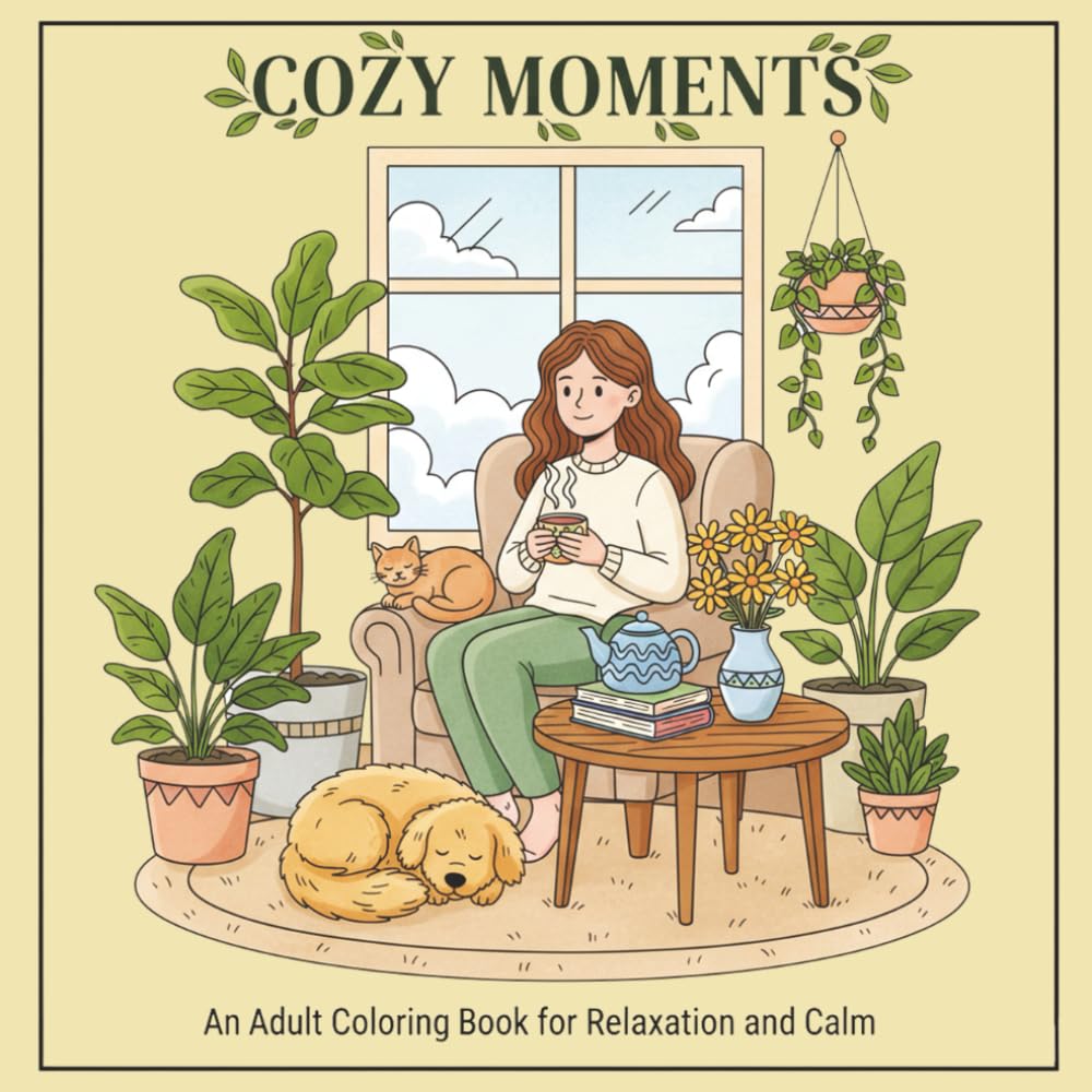Cozy Moments: Adult Coloring Book for Relaxation and Calm