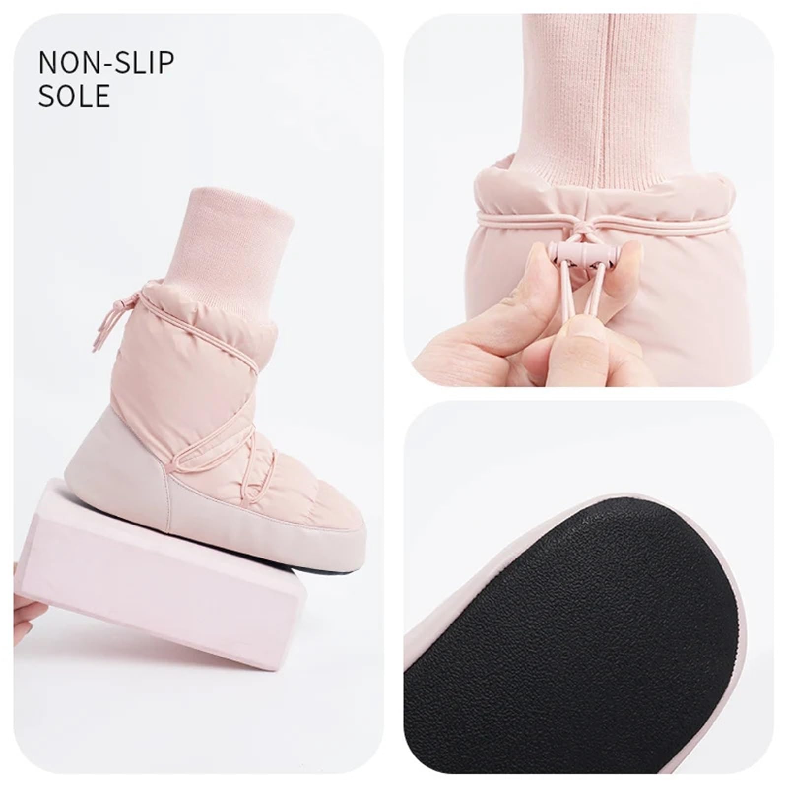 Scaldapiedi Danza Scarpe da Ballo for Bambine e Donne, Stivali Danza Caldi con Fibbia, Stivaletti Ballerina Invernali for Bambini